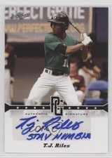 2013 Leaf Perfect Game Showcase Auto TJ Riles #A-TJR Auto