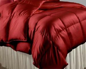 1000 TC Satin Silk 300 GSM 1 PC Down Alternative Comforter All Sizes & Colors