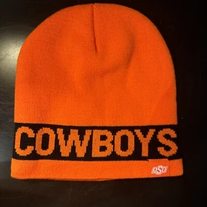 NWT OSU Oklahoma State Cowboys Embroidered Classic Cuffless Beanie Hat - Picture 1 of 7
