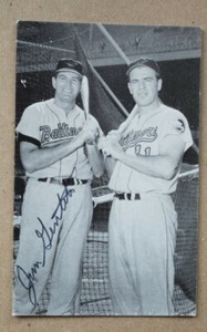 1985 TCMA Signed Postcard Jim Gentile Gus Triandos Autograph Auto Baltimore 