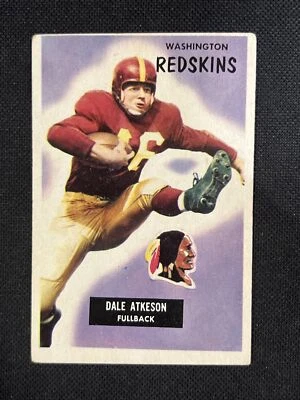 1955 Bowman #129 Dale Atkeson RC Rookie VG-EX Washington Redskins *202 - Image 1 of 2