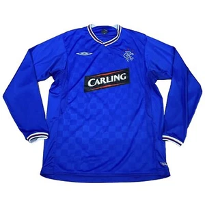 Rangers Football Shirt Size Medium 2009/2010 Long Sleeve Home Jersey Mens Umbro - Picture 1 of 13