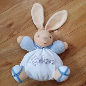 Kaloo Small Chubby Bunny Rabbit Soft Toy Plush Comforter Blue Soother Lapin - Picture 1 of 13