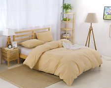100-Percent Natural Washed Cotton Duvet Cover Set, Ultra Soft and Easy Care,