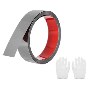 Stainless Steel Molding Trim Self Adhesive, Mirrored Black, 1.2 Inchx9.8 Feet - Picture 1 of 7