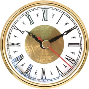 Mini Quartz Clock Insert 3-1/8 Inch (80 Mm) round Quartz Movement Miniature Clo - Picture 1 of 12