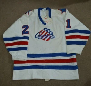 Neu mit Etikett Vintage Rochester Americans Champion Authentic AHL Hockey Trikot Kampfriemen - Bild 1 von 12