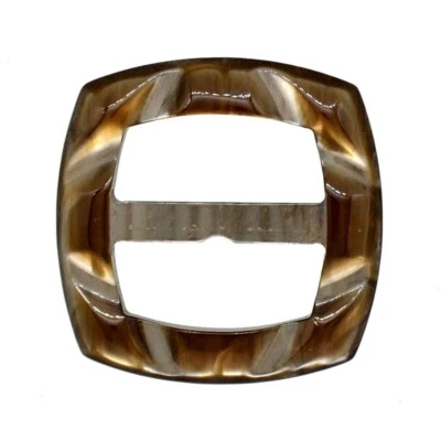 HEBILLA DESLIZANTE CUADRADA MARRÓN 32mm Foto 1 de 2