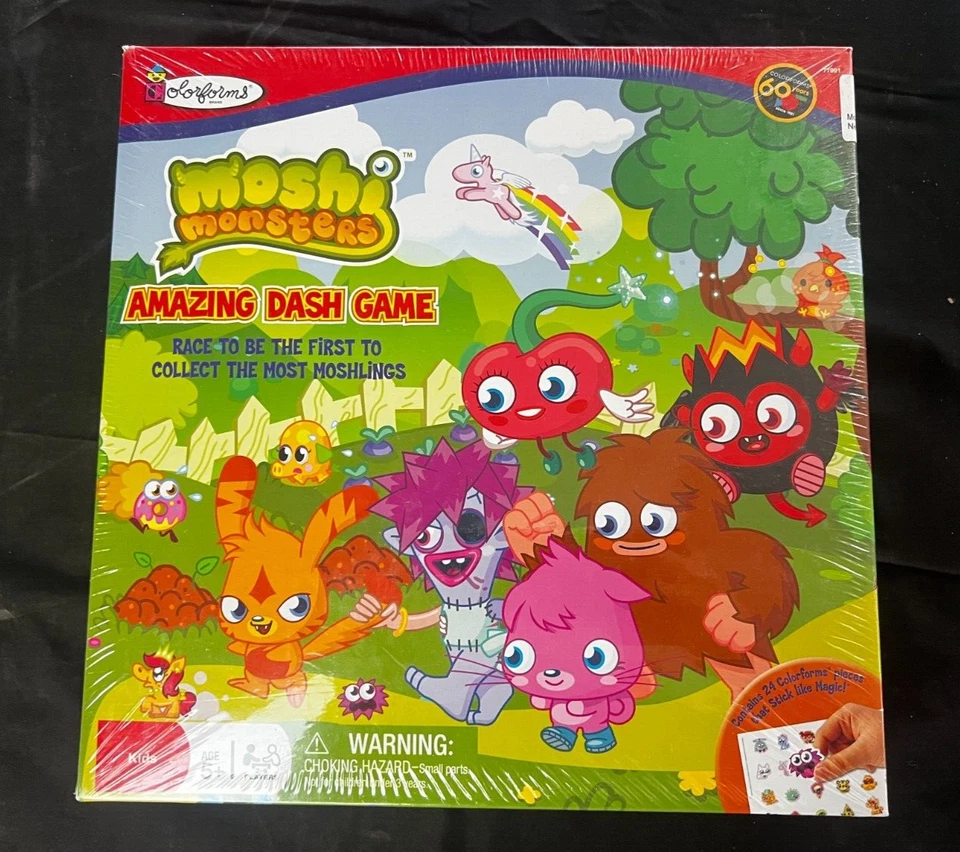 Colorforms Moshi Monsters Amazing Dash game board New - Image 1 of 1