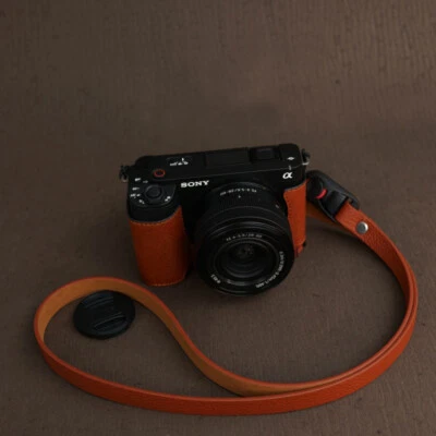 Real Leather Camera Bag Case Cover For Sony Z-V1 ZV1II RX100 RX1 RX1R RX1R2 ZVE1 - Image 1 of 4