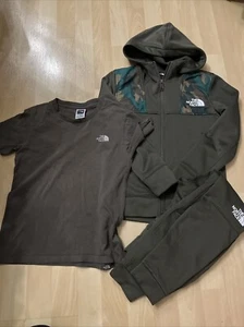 The North Face Boys Tracksuit Size S Small Khaki - Picture 1 of 13
