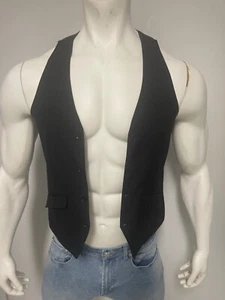 H&M Men's Collection Black Suit Vest Size 38 International Male - Picture 1 of 8