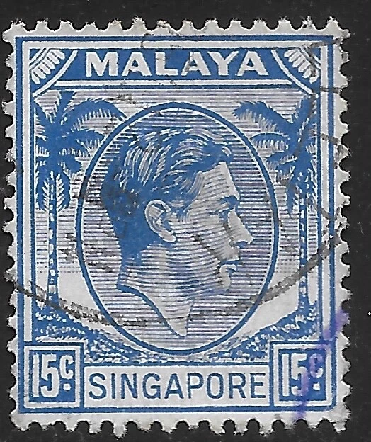 1948 SINGAPORE  MALAYA SC#11  USED - Image 1 of 1