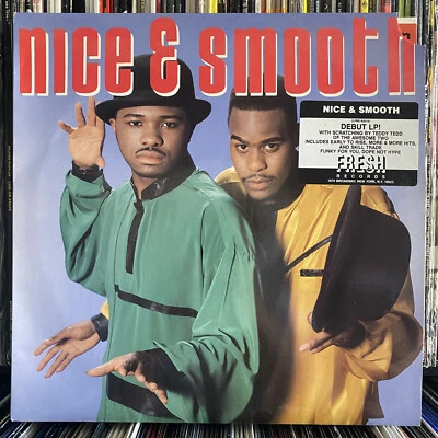 NICE & SMOOTH - NICE & SMOOTH (VINYL LP)  1989!!!  RARE!!!  DEBUT ALBUM / GREG - Image 1 of 4