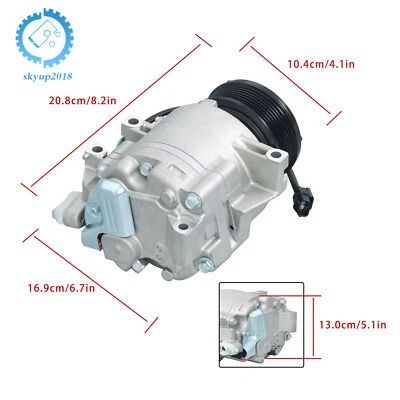 Para 2006 2007 2008 2009 2010 2011 Honda Civic 1,8 L aire acondicionado aire acondicionado compresor y embrague 1,8 L Foto 1 de 4