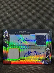 2013 Bowman Sterling Dual Auto Relic Prism Ref /75 Christine Michael Harper - Picture 1 of 2
