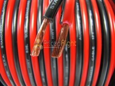 20 Feet Ft 16 Gauge Speaker Wire Cable Car Home Audio 20' Black & Red Zip Wire