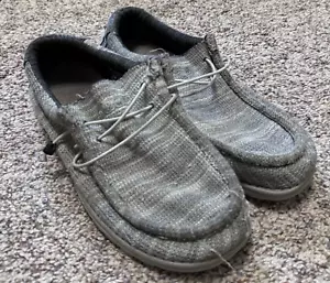 Hey Dude Wally Stretch Platinum - Mens Size 8 - Picture 1 of 5