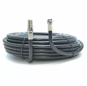 Cable coaxial satelital negro RG6 15 m plomo coaxial para Sky Plus HD TV - Instalado - Imagen 1 de 12