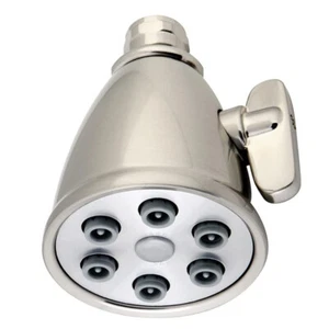 Cabezal de ducha Victoriano multifunción a chorro de 1,8 GPM - 6 boquillas de níquel satinado - Imagen 1 de 3