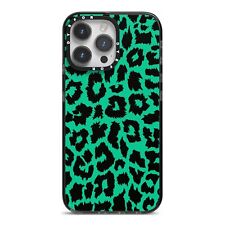Green Leopard Print iPhone Case for iPhone 15 14 13 12 11