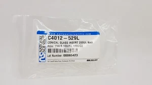 NATIONAL SCIENTIFIC C4012-529L Conical Glass Insert 200 ul Narrow Vials PACK 100 - Imagen 1 de 1