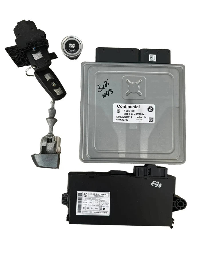 Centralina motore BMW Serie 3 E90 318i N43 DME CAS3 2 chiavi / 7595179 / 9147226 - Immagine 1 di 4