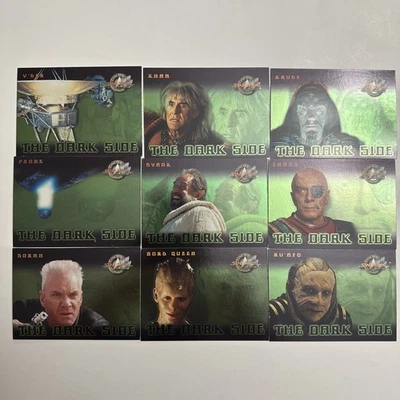 Star Trek Cinema 2000 The Dark Side Chase 9 Card Set 1 of 9 DS thru 9 of 9 DS - Image 1 of 4