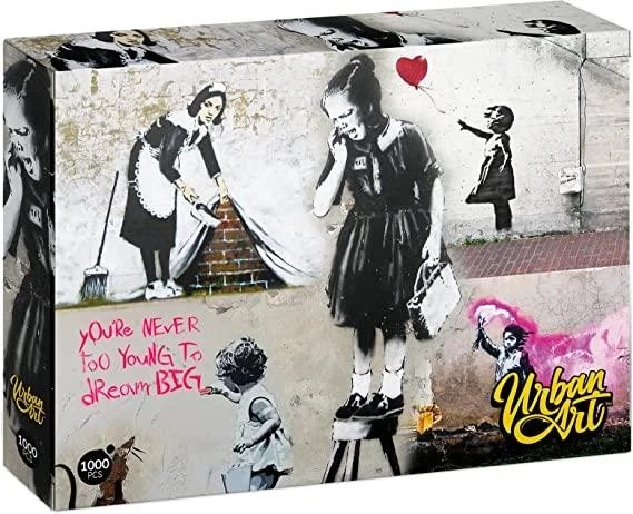 Urban Art: Banksy Collage Jigsaw Puzzle (1000 Pieces) DAMAGED BOX - Image 1 of 1