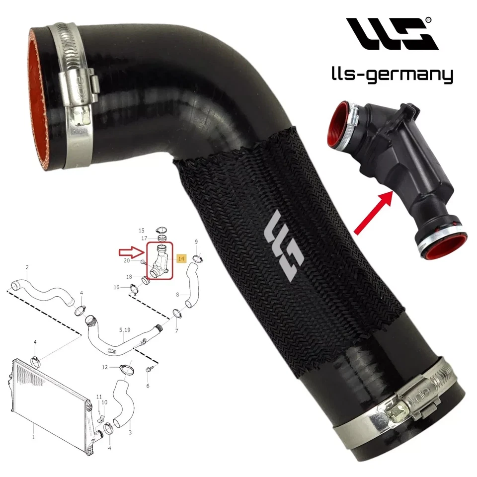 TURBOSCHLAUCH RESONATOR FÜR VOLVO S60 V70II XC70 XC90 D5 30740896 30741452 - Bild 1 von 4