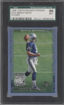 1999 Topps Season Opener NFL Draft Pick Brock Huard #163 SGC 9 MINT Rookie RC - Image 1 of 2
