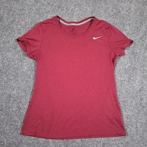 Nike Dri-fit Shirt Medium For Boys Color Red 100% Polyester - Picture 1 of 9