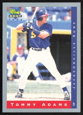 1993 Classic Best Tommy Adams Jacksonville Suns #178 - Image 1 of 2