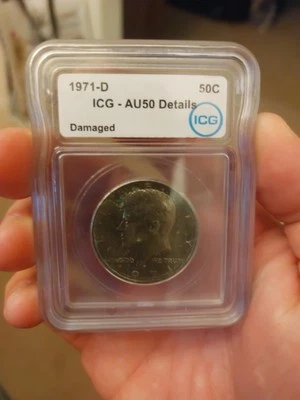 1971-D Kennedy Half Dollar. Crazy Rotation Error! - Image 1 of 4