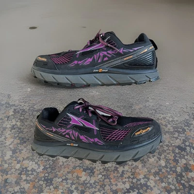 Altra Lone Peak 3.5 Gaiter Trap AFW1755F-5 Women’s Sz 9.5 Black Purple Sneakers - Image 1 of 4