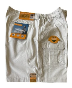 NEW Mens Size 42 Savane Hiking Shorts Stone UPF 30 Tech Pocket Relaxed Fit - Picture 1 of 10