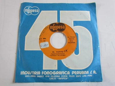 LOYOLA Y SU COMBO "EL YUYITO" 7" SALSA GUAGUANCO DESCARGA PERU HEAR ♫ Foto 1 de 3