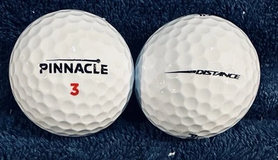100 pelotas de golf Pinnacle * DISTANCIA * usadas grado AAAAA 5A - BLANCAS / envío gratuito Foto 1 de 4