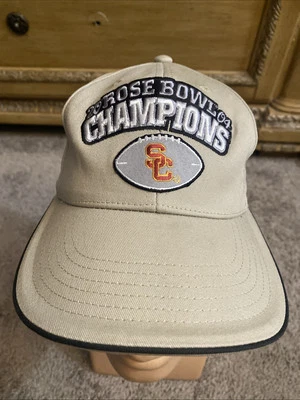 NIKE Marrón Oficial Rose Bowl Juego 2004 Campeones USC Sombrero Gorra Ajustable Foto 1 de 4