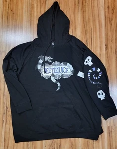 Torrid Hoodie Beetlejuice schwarz Pullover Fleece Kängurutasche Übergröße 4 4X - Bild 1 von 7
