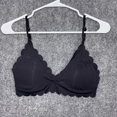 Bralette Anthropologie vieira talla M negro Foto 1 de 4