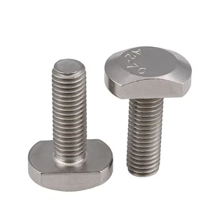 T-Schraube Edelstahl V2A VA Hammerkopfschraube M5 M6 M8 M10 M12 T Nutenschraube - Picture 1 of 4