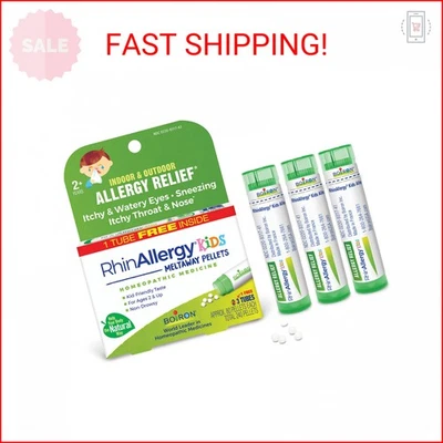 Boiron RhinAllergy Kids Pellets for Relief from Allergy Symptoms of Sneezing, Ru - Image 1 of 2