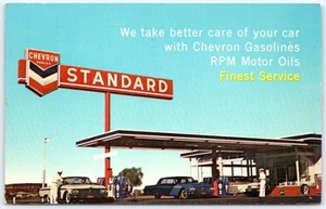 Postkarte CA Vallejo California Chevron Standard Gas Oil Service Card 1965 CA28 - Bild 1 von 2