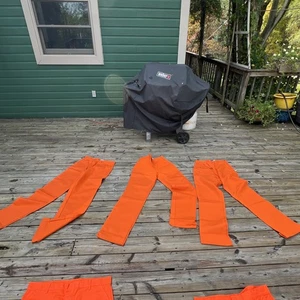 Safety Pants Orange 40 X 38 Indura Safety Work Pants 3 Pairs Hunting - Picture 1 of 3