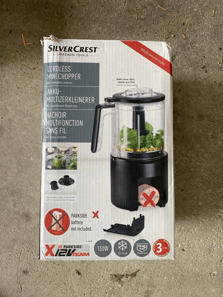 SILVERCREST Akku-Multizerkleinerer Gemüseschneider Zerhacker 12V SMZA 12 A1 - Bild 1 von 1