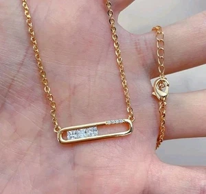 Increíble colgante solitario de diamantes blancos tratados certificado de 0,15 quilates en plata 925 - Imagen 1 de 7