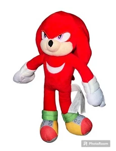 Jakks Pacific Knuckles 9 inch Plush from Sonic The Hedgehog 2 Movie - Picture 1 of 2