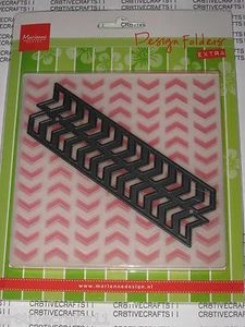 MARIANNE DESIGNER EMBOSSING FOLDER/DIE "TIRE TRACKS" DF3407 FOR CARDS & PROJECTS - Imagen 1 de 2