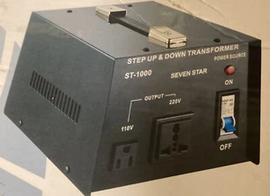 SevenStar ST-1000W Watt Spannungswandler Up/Down 110V auf 220 Volt Wandler - Bild 1 von 7